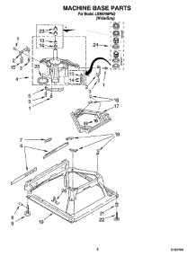 05 - Machine Base Parts parts for Whirlpool Washer LSW9750PW2 from AppliancePartsPros.com