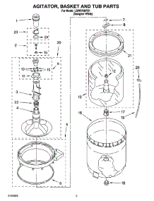 03 - Agitator, Basket And Tub Parts parts for Whirlpool Washer LSW9700PQ1 from AppliancePartsPros.com