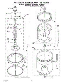 03 - Agitator, Basket And Tub Parts parts for Whirlpool Washer GST9630PL2 from AppliancePartsPros.com