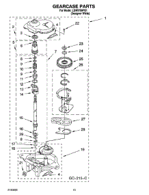 09 - Gearcase Parts parts for Whirlpool Washer LSW9700PQ1 from AppliancePartsPros.com