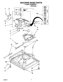 04 - Machine Base Parts parts for Whirlpool Washer LSQ9550PW3 from AppliancePartsPros.com