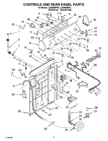 02 - Controls And Rear Panel Parts parts for Whirlpool Washer LSQ9659PG3 from AppliancePartsPros.com