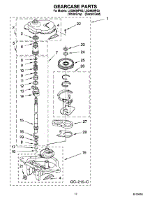 08 - Gearcase Parts parts for Whirlpool Washer LSQ9659PG3 from AppliancePartsPros.com