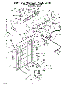 02 - Controls And Rear Panel Parts parts for Whirlpool Washer LSR8010PQ1 from AppliancePartsPros.com