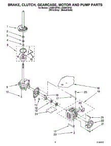 05 - Brake, Clutch, Gearcase, Motor And Pump Parts parts for Whirlpool Washer LSQ9010PG3 from AppliancePartsPros.com