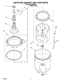 03 - Agitator, Basket And Tub Parts parts for Whirlpool Washer LSC5000PQ1 from AppliancePartsPros.com