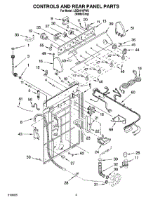 02 - Controls And Rear Panel Parts parts for Whirlpool Washer LSQ9110PW3 from AppliancePartsPros.com