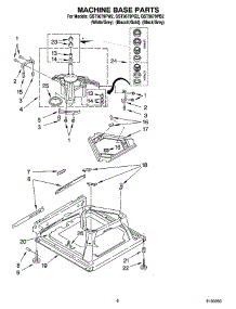 05 - Machine Base Parts parts for Whirlpool Washer GST9679PW2 from AppliancePartsPros.com