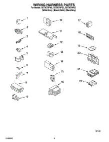 06 - Wiring Harness Parts parts for Whirlpool Washer GST9679PW2 from AppliancePartsPros.com