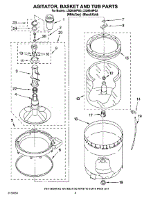 03 - Agitator, Basket And Tub Parts parts for Whirlpool Washer LSQ9549PG3 from AppliancePartsPros.com