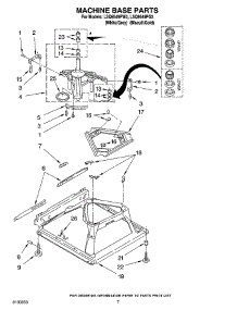 04 - Machine Base Parts parts for Whirlpool Washer LSQ9549PG3 from AppliancePartsPros.com