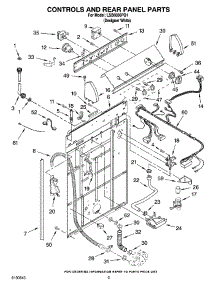 02 - Controls And Rear Panel Parts parts for Whirlpool Washer LSB6000PQ1 from AppliancePartsPros.com