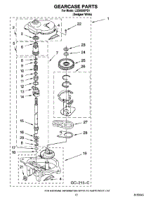 08 - Gearcase Parts parts for Whirlpool Washer LSB6000PQ1 from AppliancePartsPros.com
