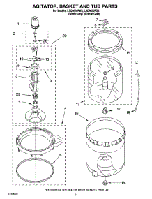 03 - Agitator, Basket And Tub Parts parts for Whirlpool Washer LSQ9650PG3 from AppliancePartsPros.com
