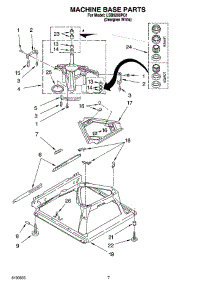 04 - Machine Base Parts parts for Whirlpool Washer LSB6200PQ1 from AppliancePartsPros.com
