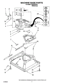 04 - Machine Base Parts parts for Whirlpool Washer LSB6300PW3 from AppliancePartsPros.com