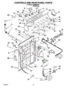 02 - Controls And Rear Panel Parts parts for Whirlpool Washer GSW9800PW1 from AppliancePartsPros.com