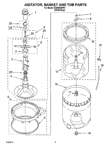 03 - Agitator, Basket And Tub Parts parts for Whirlpool Washer GSW9800PW1 from AppliancePartsPros.com