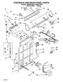 02 - Controls And Rear Panel Parts parts for Whirlpool Washer 7MLBR6103PQ0 from AppliancePartsPros.com