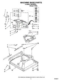 05 - Machine Base Parts parts for Whirlpool Washer LSN1000PQ2 from AppliancePartsPros.com