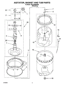 03 - Agitator, Basket And Tub Parts parts for Whirlpool Washer 7MLSC9900PW0 from AppliancePartsPros.com
