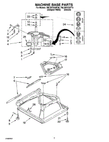 04 - Machine Base Parts parts for Whirlpool Washer 7MLSR7533PQ0 from AppliancePartsPros.com