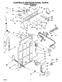 02 - Controls And Rear Panel Parts parts for Whirlpool Washer 7MLSD8900PW0 from AppliancePartsPros.com