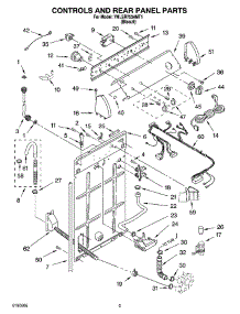 02 - Controls And Rear Panel Parts parts for Whirlpool Washer 7MLSE7534PT0 from AppliancePartsPros.com