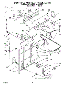 02 - Controls And Rear Panel Parts parts for Whirlpool Washer 7MLSF7600PT0 from AppliancePartsPros.com