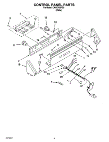 02 - Control Panel Parts parts for Whirlpool Washer CAW2762RQ0 from AppliancePartsPros.com