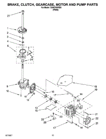 06 - Brake, Clutch, Gearcase, Motor And Pump Parts parts for Whirlpool Washer CAW2762RQ0 from AppliancePartsPros.com