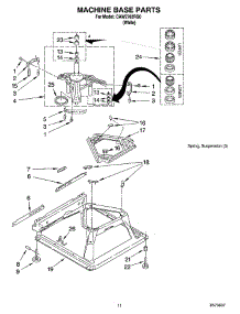 07 - Machine Base Parts parts for Whirlpool Washer CAW2762RQ0 from AppliancePartsPros.com