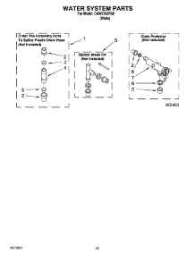 11 - Water System Parts, Optional Parts (Not Included) parts for Whirlpool Washer CAW2762RQ0 from AppliancePartsPros.com