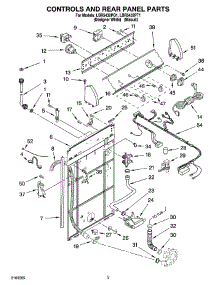 02 - Controls And Rear Panel Parts parts for Whirlpool Washer LBR5432PT1 from AppliancePartsPros.com