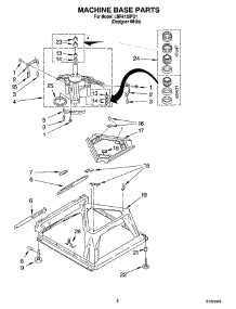 05 - Machine Base Parts parts for Whirlpool Washer LBR4132PQ1 from AppliancePartsPros.com
