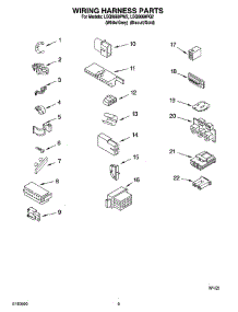 06 - Wiring Harness Parts parts for Whirlpool Washer LSQ9660PG2 from AppliancePartsPros.com