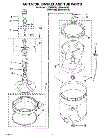 03 - Agitator, Basket And Tub Parts parts for Whirlpool Washer LSQ9659PG2 from AppliancePartsPros.com
