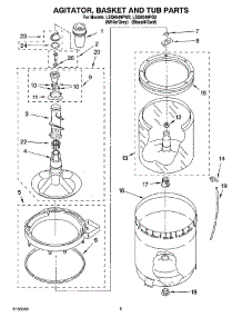 03 - Agitator, Basket And Tub Parts parts for Whirlpool Washer LSQ9549PW2 from AppliancePartsPros.com