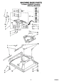 05 - Machine Base Parts parts for Whirlpool Washer LSN2000PG2 from AppliancePartsPros.com