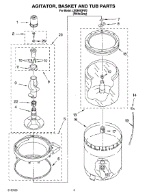 03 - Agitator, Basket And Tub Parts parts for Whirlpool Washer LSQ9550PW2 from AppliancePartsPros.com
