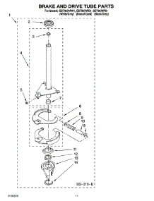 07 - Brake And Drive Tube Parts parts for Whirlpool Washer GST9679PB1 from AppliancePartsPros.com