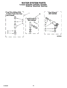 09 - Water System Parts, Miscellaneous Parts, Optional Parts (Not Included) parts for Whirlpool Washer GST9679PB1 from AppliancePartsPros.com