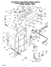 02 - Controls And Rear Panel Parts parts for Whirlpool Washer GST9630PW1 from AppliancePartsPros.com