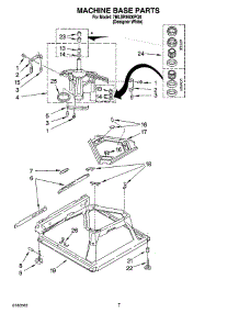 04 - Machine Base Parts parts for Whirlpool Washer 7MLSR9500PQ0 from AppliancePartsPros.com