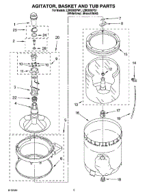 03 - Agitator, Basket And Tub Parts parts for Whirlpool Washer LSN3000PG1 from AppliancePartsPros.com
