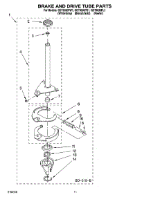 07 - Brake And Drive Tube Parts parts for Whirlpool Washer GST9630PL1 from AppliancePartsPros.com