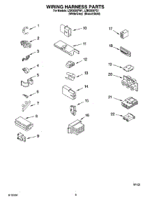 06 - Wiring Harness Parts parts for Whirlpool Washer LSN3000PW1 from AppliancePartsPros.com