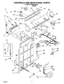 02 - Controls And Rear Panel Parts parts for Whirlpool Washer 7MLBR7333PT0 from AppliancePartsPros.com