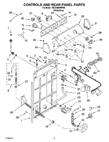 02 - Controls And Rear Panel Parts parts for Whirlpool Washer 7MLSQ8000PW0 from AppliancePartsPros.com