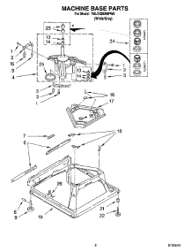 05 - Machine Base Parts parts for Whirlpool Washer 7MLSQ8000PW0 from AppliancePartsPros.com